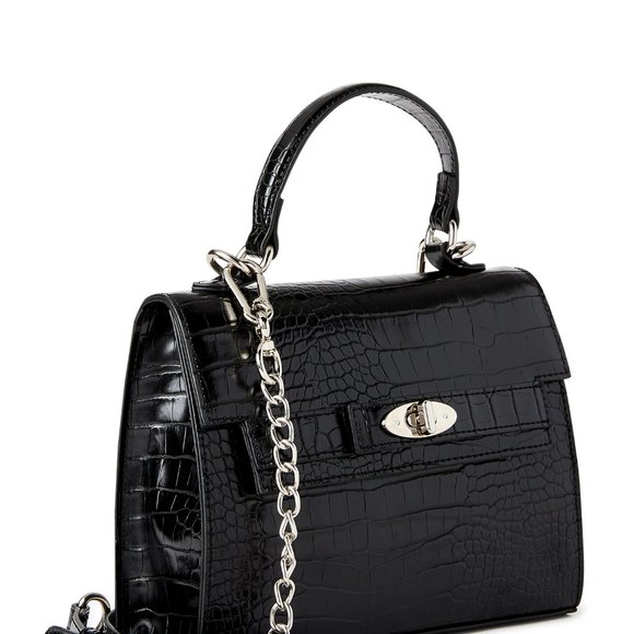 Madden NYC Women's Boxy Top Handle Bag Black - Picture 4 of 6